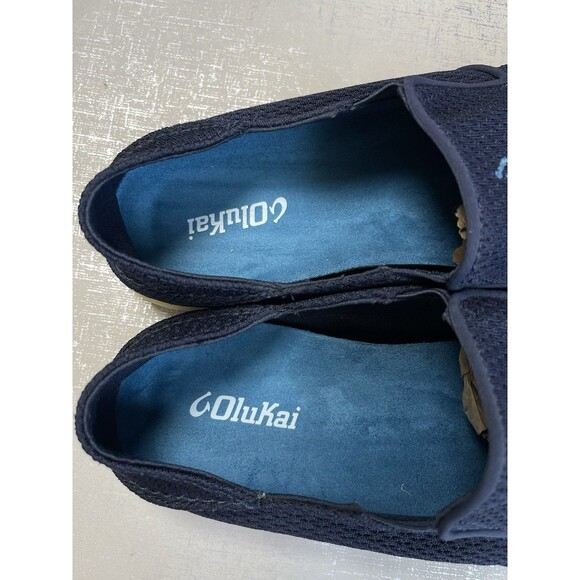 Olukai Men\'s 10.5 M Nohea Mesh Slip On Shoes Casual Boat Loafers Navy Blue main image 12